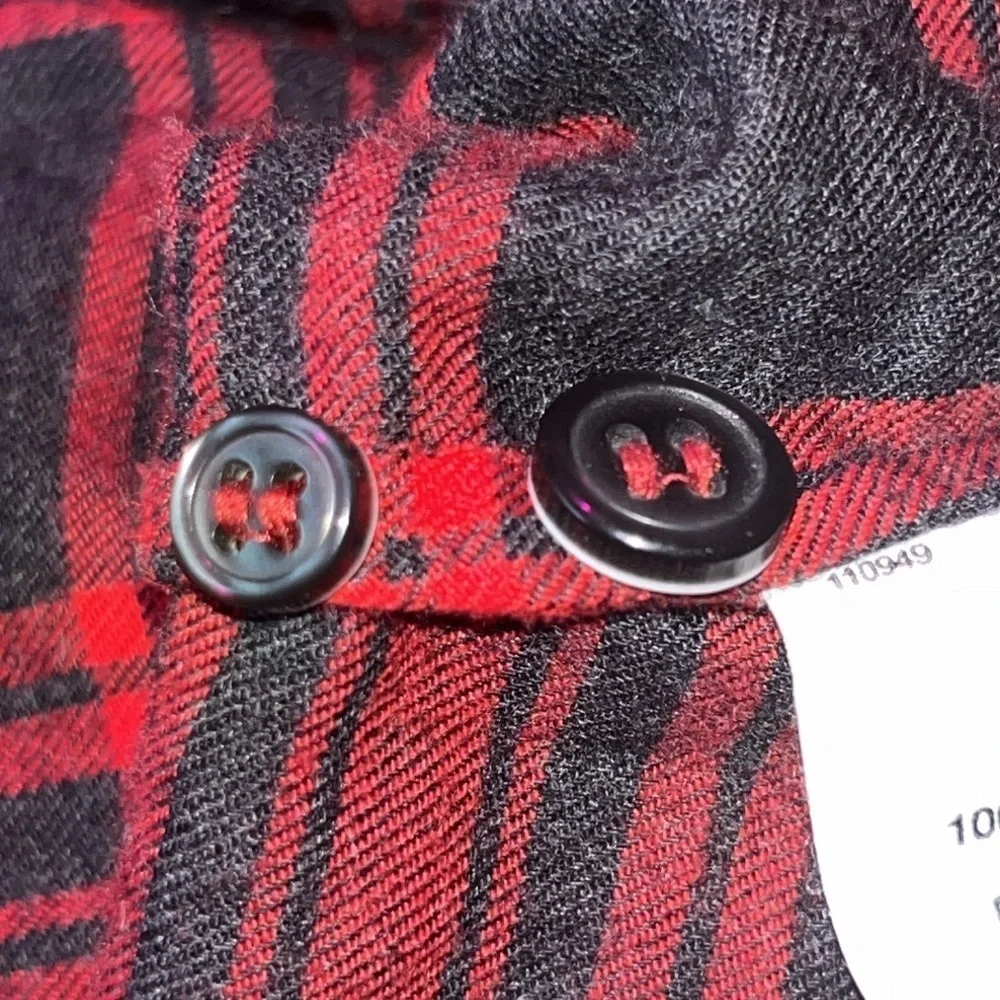 J. Crew red tartan plaid flannel shirt size XS
